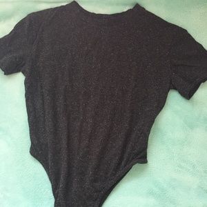 casual charcoal t-shirt bodysuit